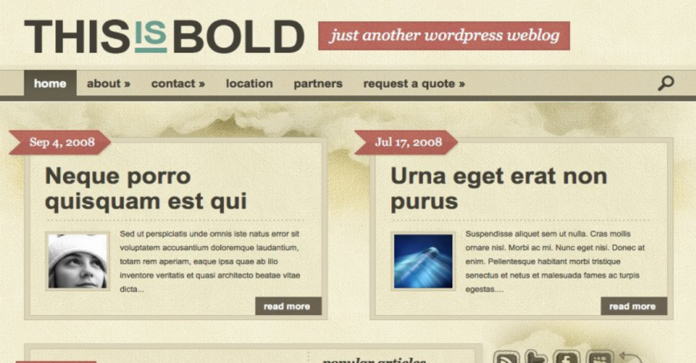 Tema Wordpress Bold - Templates Elegants