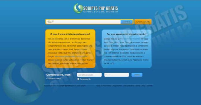 Script PHP Encurtador Link Clone Adf.Ly